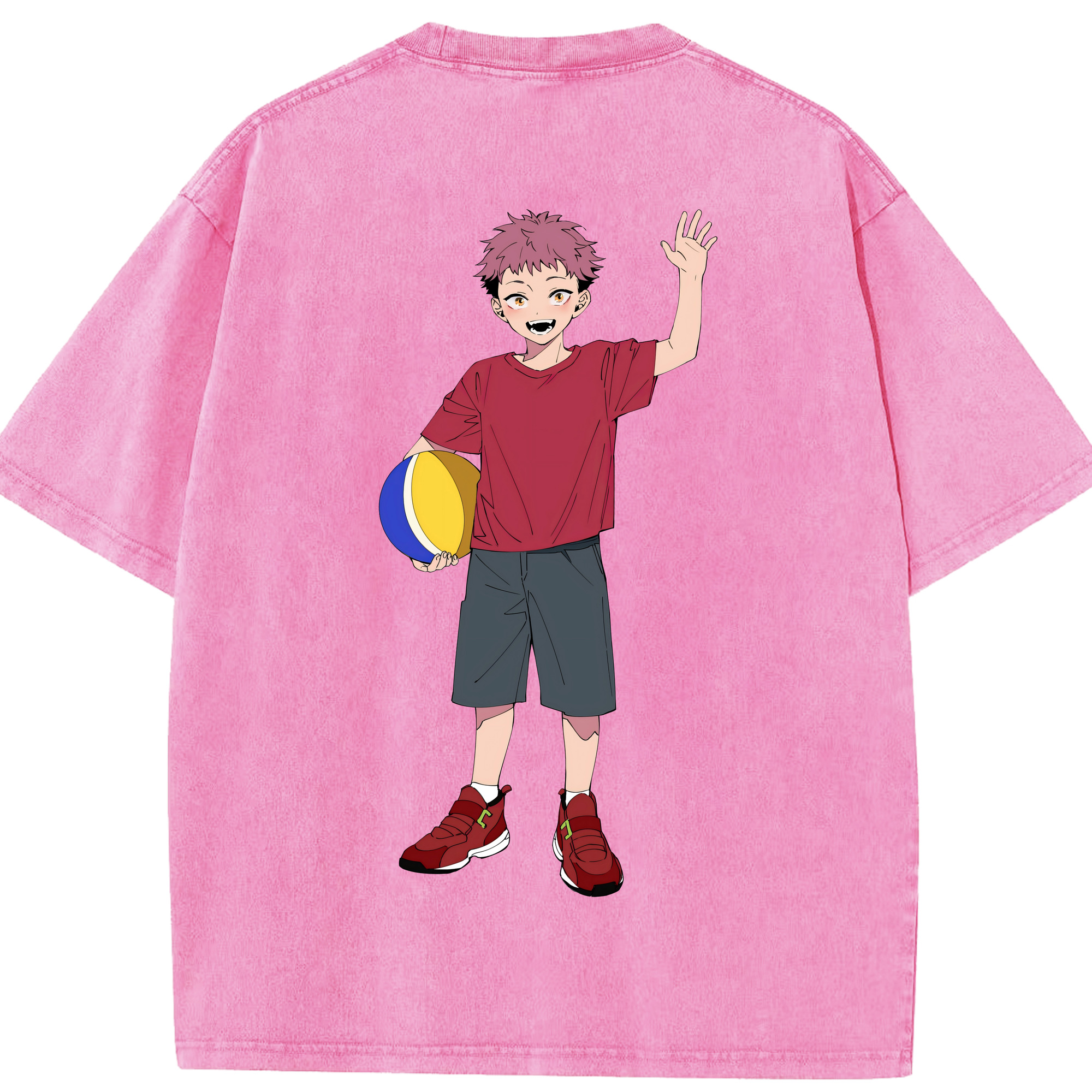 （画像用） 呪術廻戦 Jujutsu Kaisen 綿100% ヴィンテージ風 半袖Tシャツ（背面プリント）